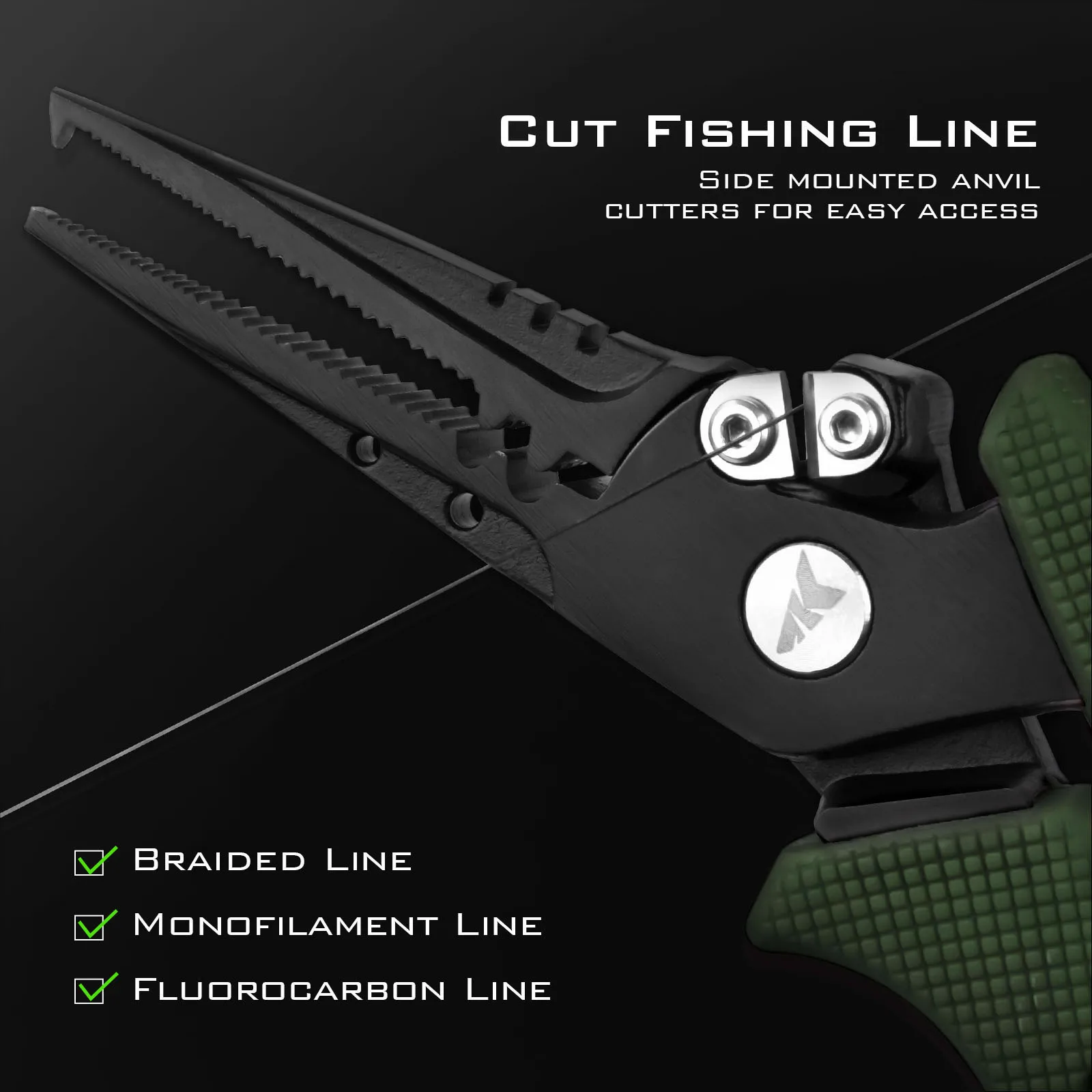 KastKing Cutthroat 7 inch Fishing Split Ring Pliers, 420 Stainless Steel Fishing Tools, Saltwater Resistant Fishing Gear
