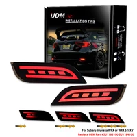 2 uds para Subaru Impreza WRX o WRX STi XV Crosstrek luces reflectoras de parachoques LED, luces antiniebla traseras de freno y luz de señal de giro