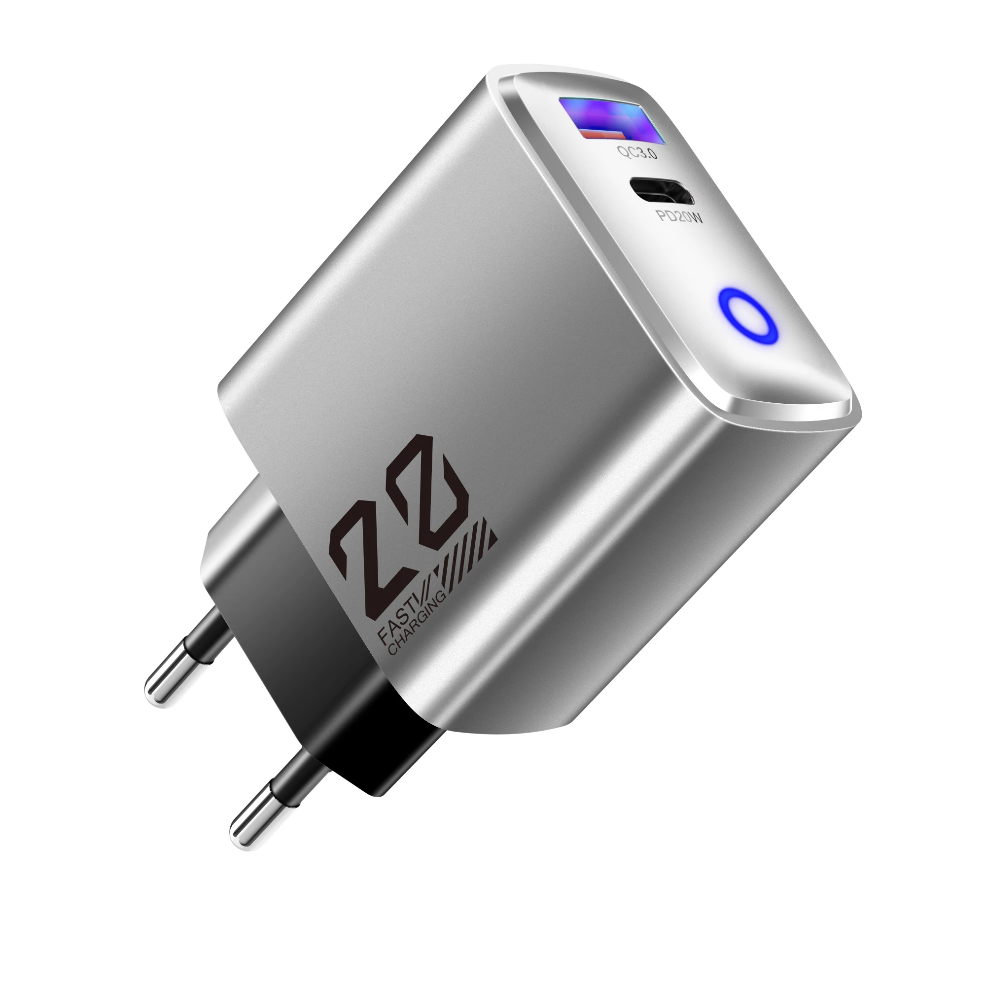 20W USB Travel Charger USB C Type C Fast Charging EU US Plug Quick Phone Charger Adapter For iPhone Samsung Xiaomi Huawei QC3.0