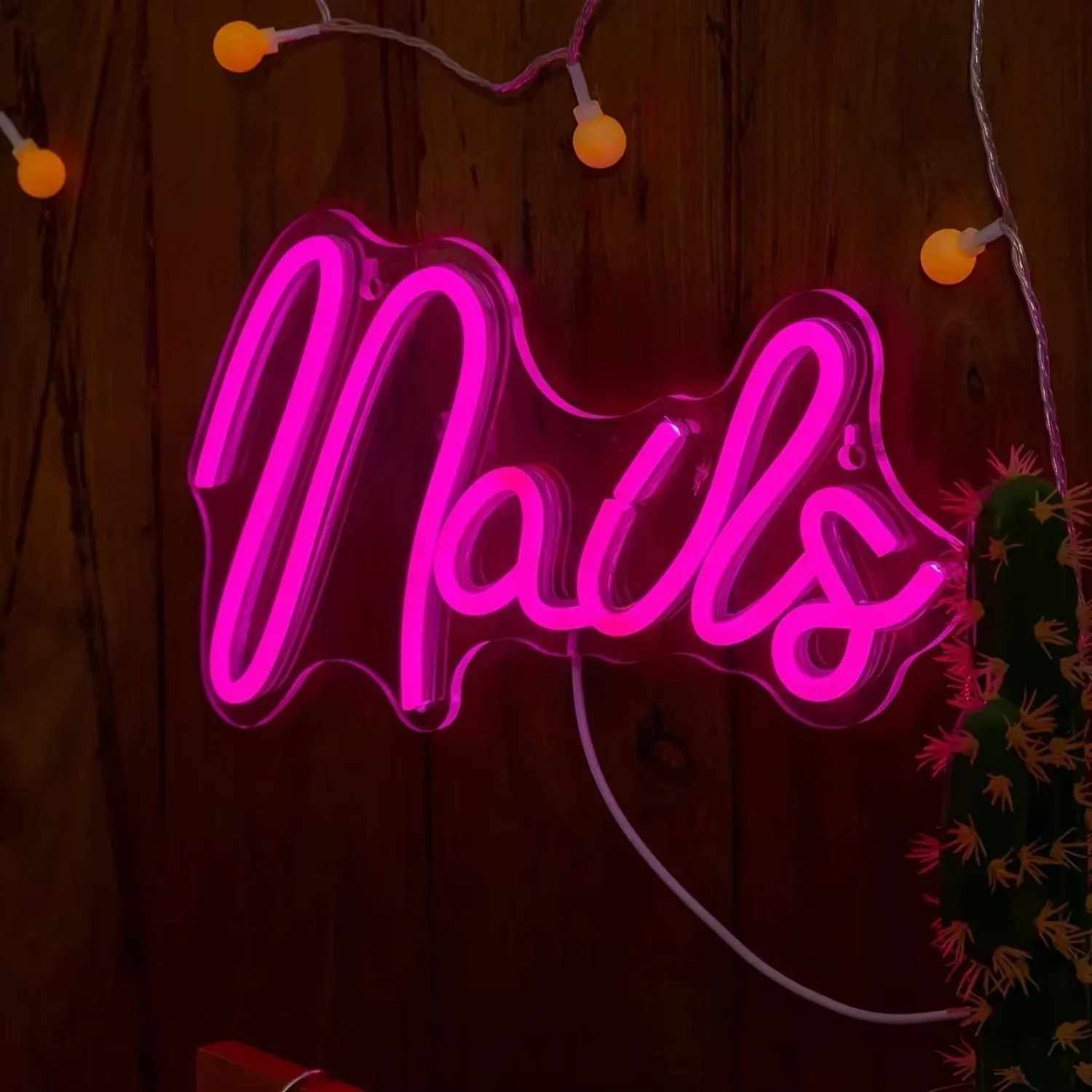 Wall Nail Art Neon Signs Bedroom Decor Neon LED Signs for Nail Salons, Offices, Beauty Bars and Living Rooms