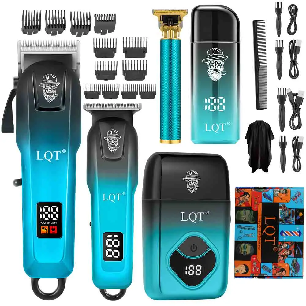 Hair Cut Machine Rechargeable Hair Clippers Transparent Professional Clippers Electric Hair Trimmers Shaver for Men