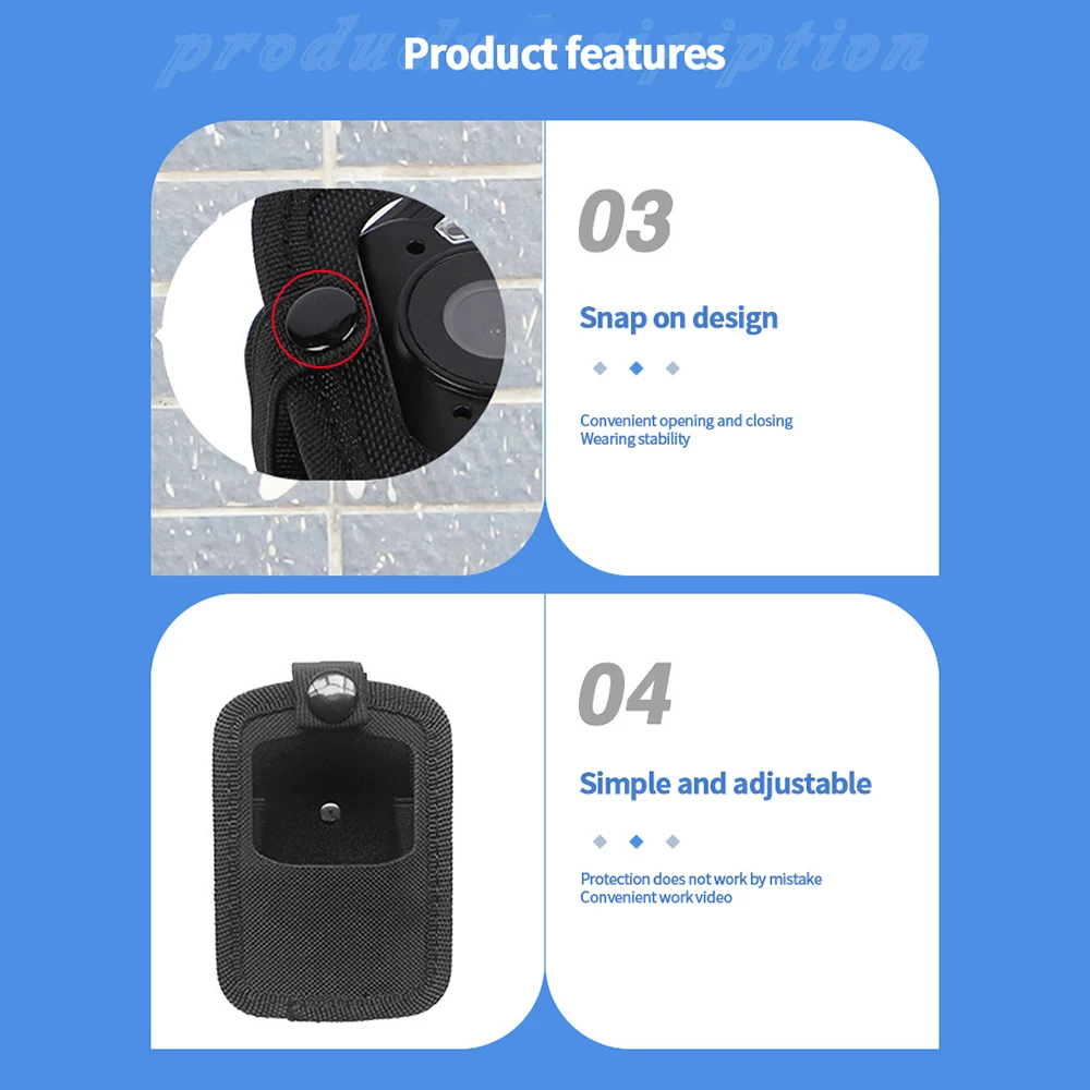 Yingshiwei YSW-109 High Quality Nylon Waterproof Bodycam Universal Wearing Belt Chest Harness Mount Wearable Camera Accessories