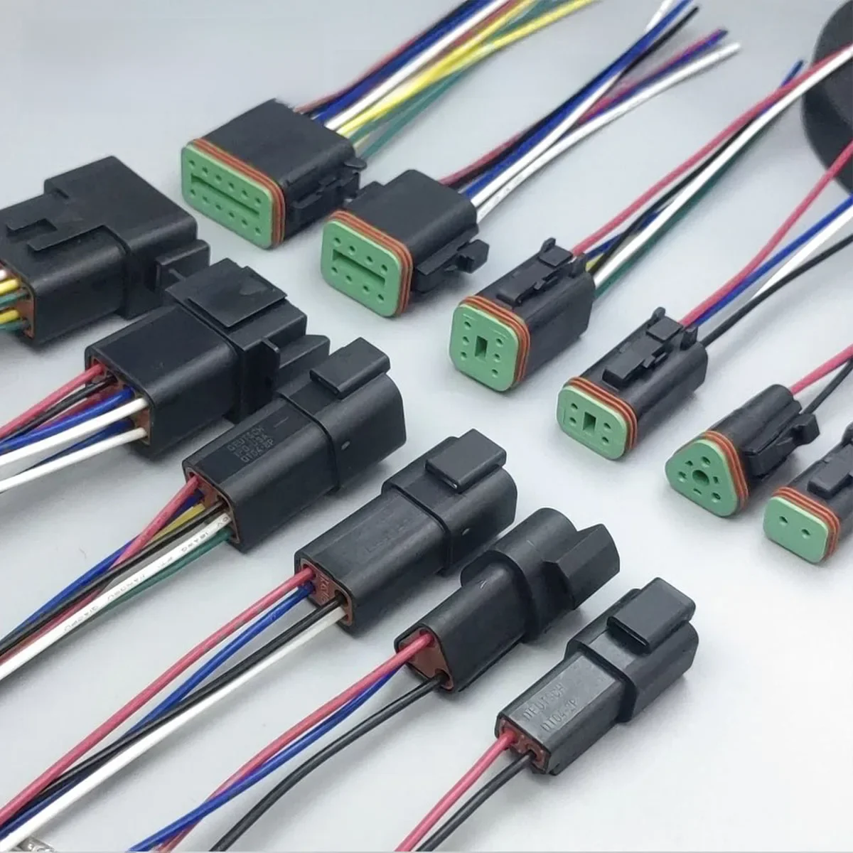 Connecteur DT 2/3/4/6/8/12P 1.5 MM, fil automobile étanche, connecteur Deutsch, kit allemand, prise et prise mâle et femelle