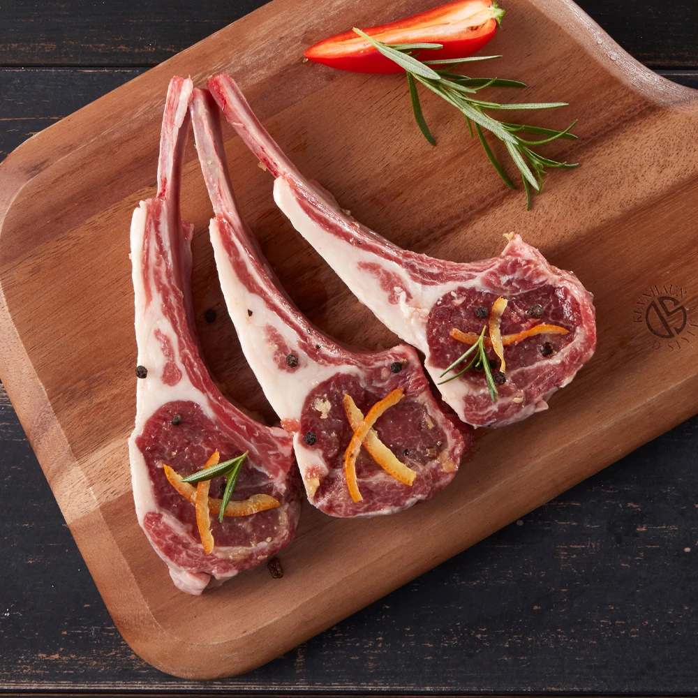 힐링프레시 프리미엄 호주산 양갈비 프렌치랙 숄더랙 1kg 양고기 어린양 캠핑 집들이 바베큐용 썸네일 3