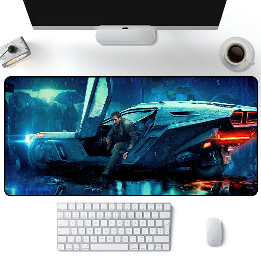 Blade runner 2049 mouse pad grande gaming mousepad pc gamer xxl computador escritório mouse tapete teclado tapete de mesa portátil mausepad