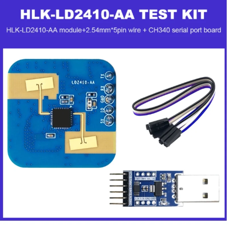 Hilink HLK-LD2410-AA 24G Human Presence Sensor Radar Module with Bluetooth 9M Detection Distance Support Height 6M Hanging view 5