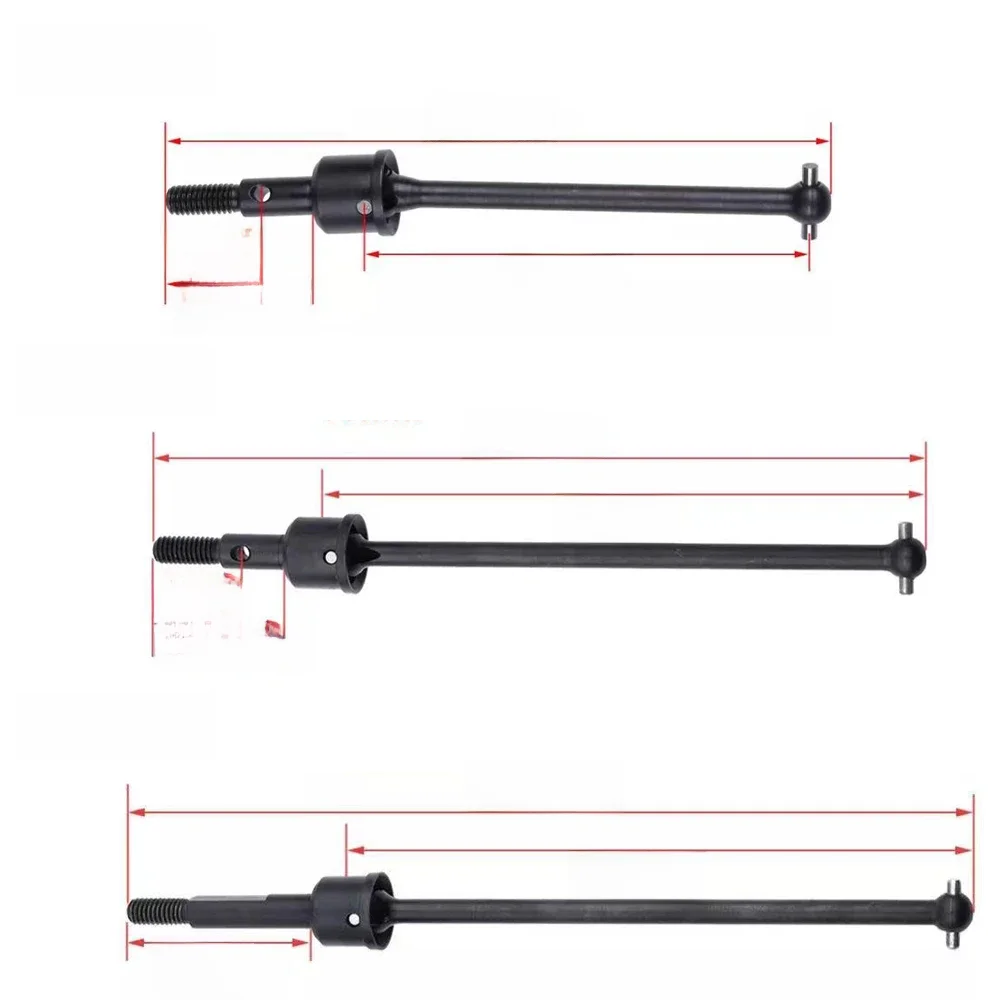 Arbre d'entraînement de Transmission Dogbone en acier, 2 pièces 122015 166015 188015 pour 1/10 94101 94102 94123