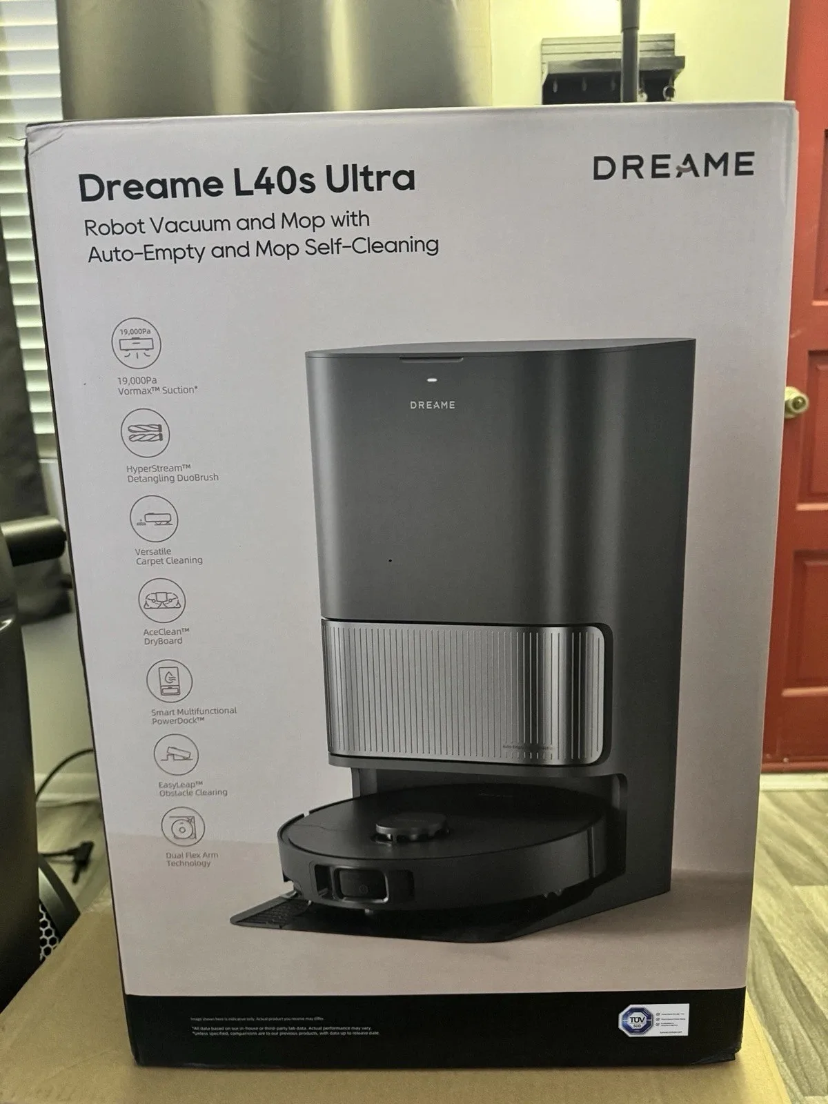 خصم 2025-100% على DreameS L40s Ultra Robot Vacum مع مكنسة كهربائية فارغة وممسحة ذاتية التنظيف