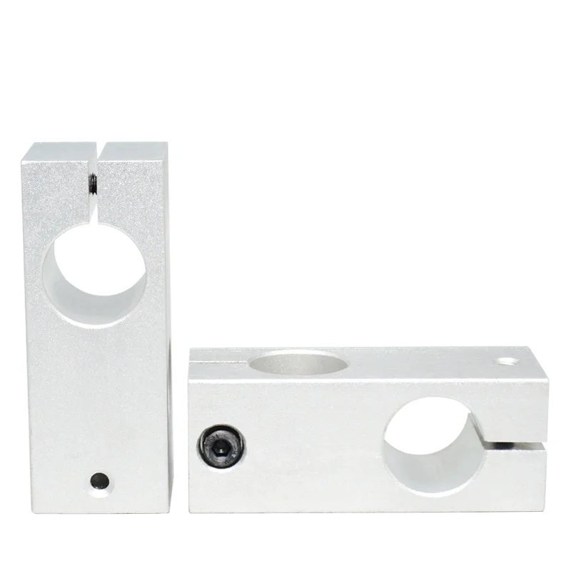 1pcs Aluminum Alloy Optical Axis Cross Block Steel Pipe Fixing Bracket Connecti Dia 6 8 10 12 14 15 16  17 18 20 22 25 in stock