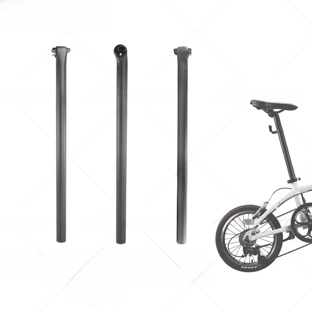 AliExpress ULLICYC BMX Full Carbon Fiber Bike Seatpost, Folding Bicycle Seat Post, 3K Matte, Gloss, 31.8, 33.9, 34.9x580mm, 5Degree, 25Degree