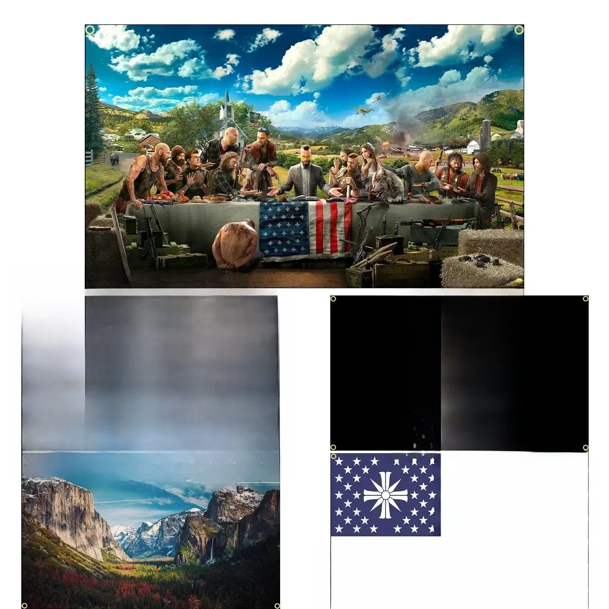 90x150 cm 3x5FT loin cri 5 drapeau espoir pays drapeaux imprimé bannière pour décor