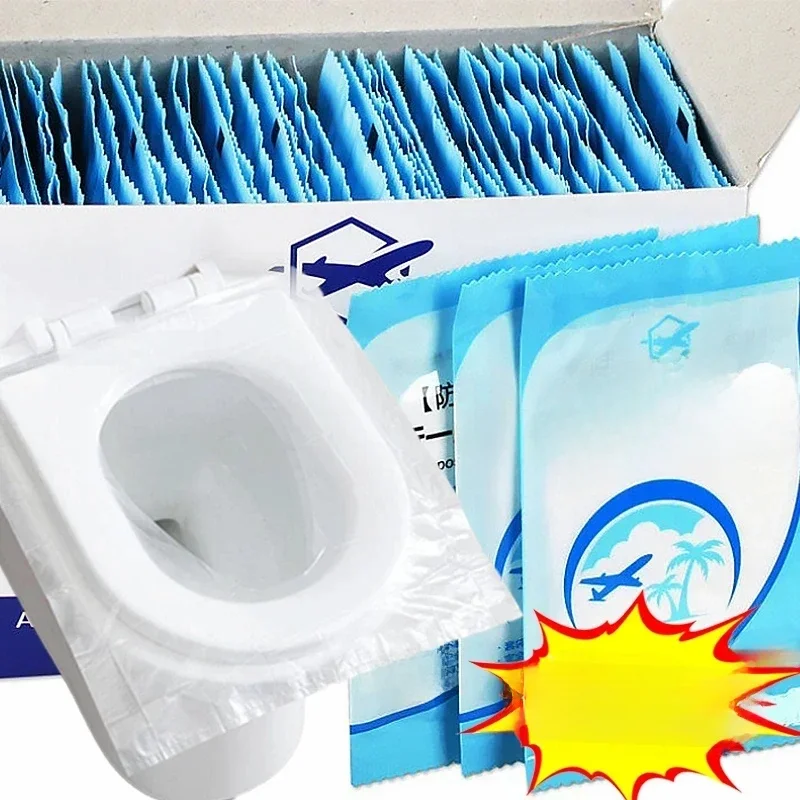 10-50 stücke Bad Zubehör Einweg Wc Sitze Abdeckung Tragbare Reise Papier Pad Matte Set Sitze Schüssel Badezimmer Produkte hause