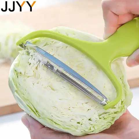 JJYY 야채 필러 과일 칼 요리 도구 샐러드 감자 슬라이서 커터 양배추 Graters 다기능 필러 홈