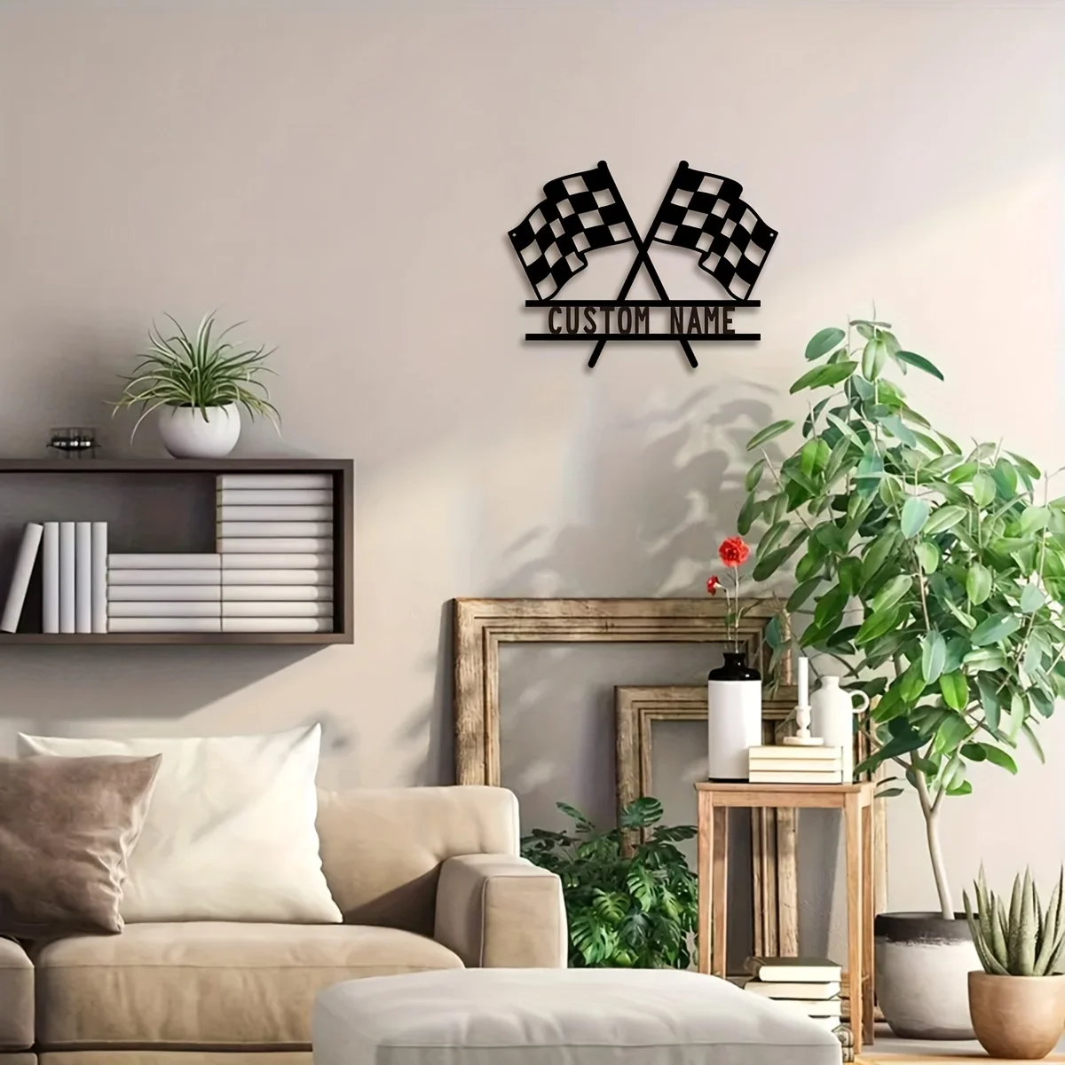 Custom Race Plate Wall Art, Personalized Race Plate Wall Art Decorations, Room/Office Decorative Metal Art, Porch/Patio Presents image 3