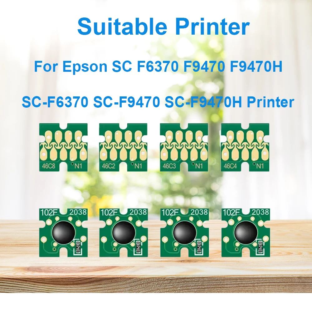 T46C8 T46C T46C2 T46C3 T46C4 Ink Cartridge Chip for Epson SCF6370 SCF9470 SCF9470H Epson SureColor F6370 F9470 F9470H Printer