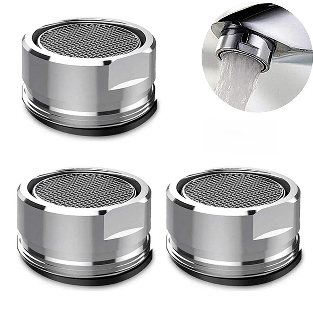 3 szt. Mosiężny kran oszczędzający wodę Aerator wymienny filtr mieszana dysza 24mm gwint bateria łazienkowa Bubbler części łazienkowe — zdjęcie 2