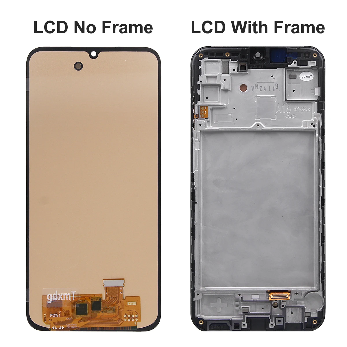 6.5\'\' AMOLED For Samsung A15 4G A155F LCD Display Touch Screen Digitizer Assembly for Samsung A15 5G A156B Display With Frame