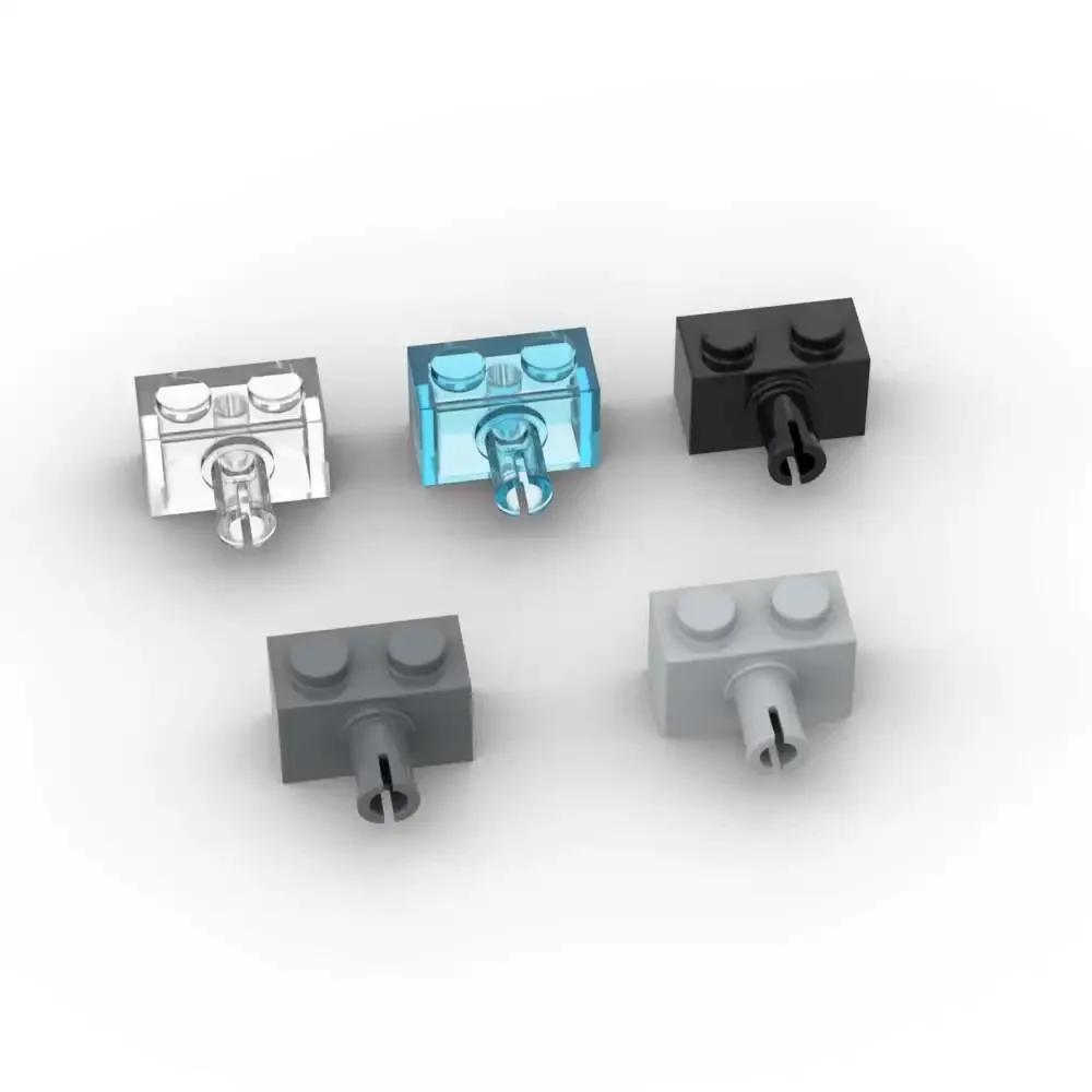 MOC 10 pièces 2458 modifié 1x2 avec broche blocs de construction Kit haute technologie connecteur briques idée éducative jouets enfants cadeau d'anniversaire