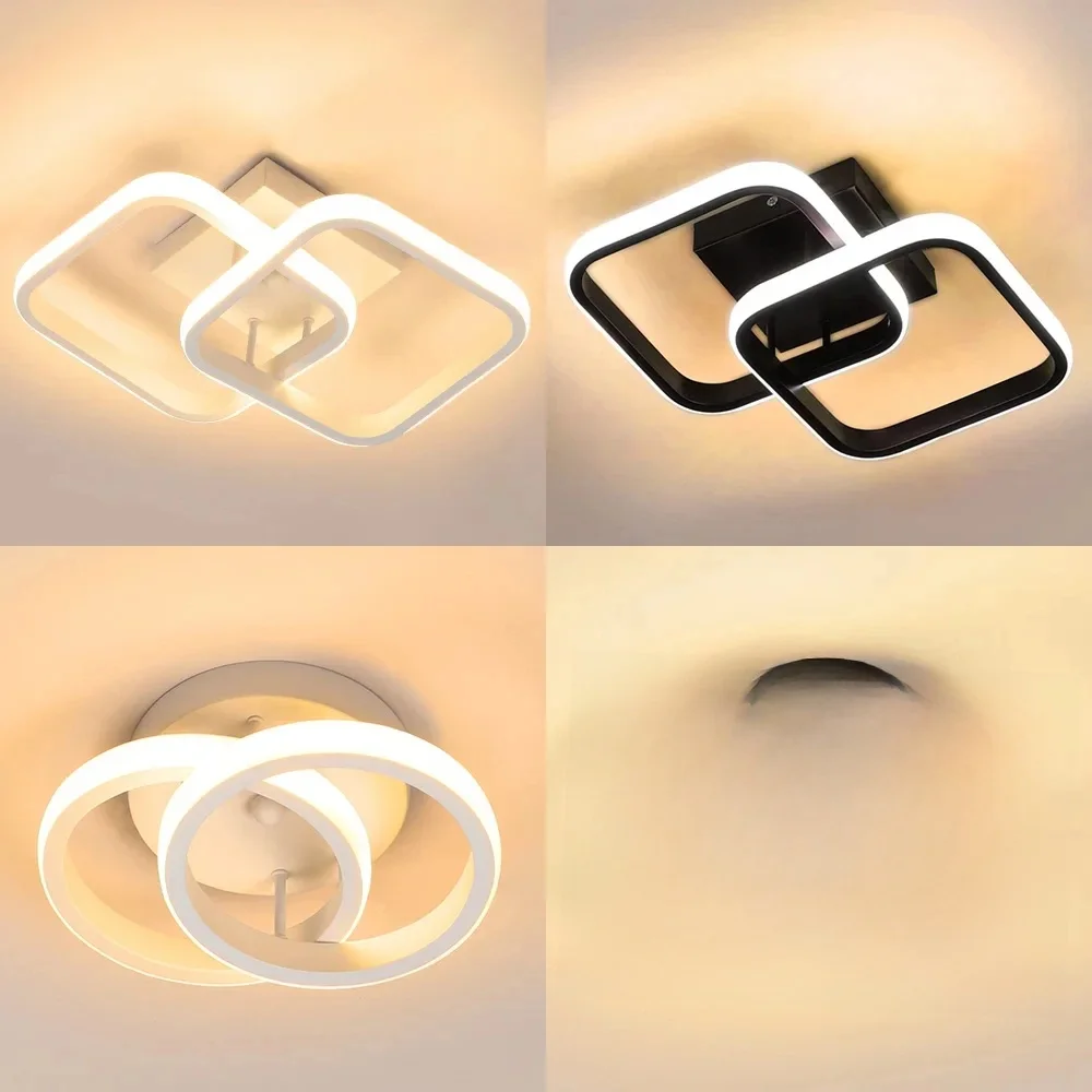 LED Aisle Ceiling Lights Modern Chandelier Three Colors Lamp Minimalist Lamps For Bedroom Light Surface Installation Dining Room