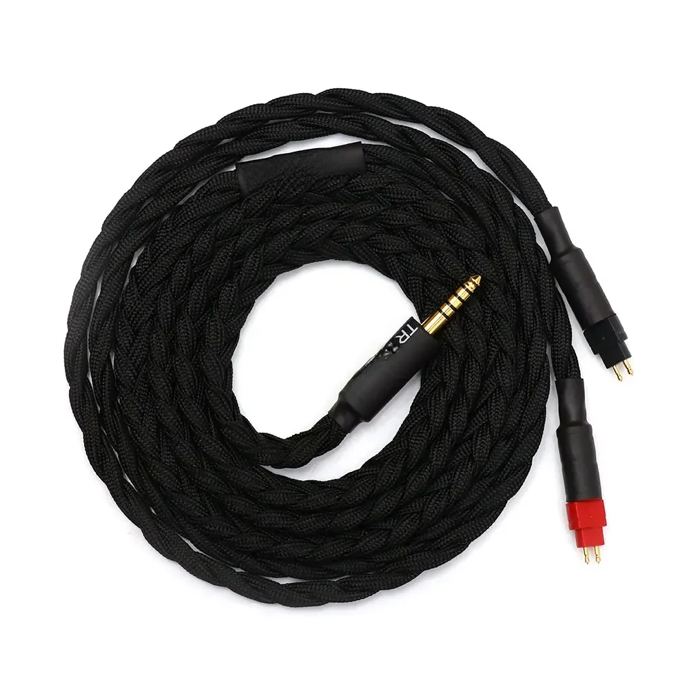 Kabel zamienny do słuchawek Tripowin GranVia 26AWG, 36 żył x 4 rdzenie, ręcznie robiony, do HD650 HD580 HD800 ANANDA, czarny - zamówienie na zamówienie — zdjęcie produktu 6