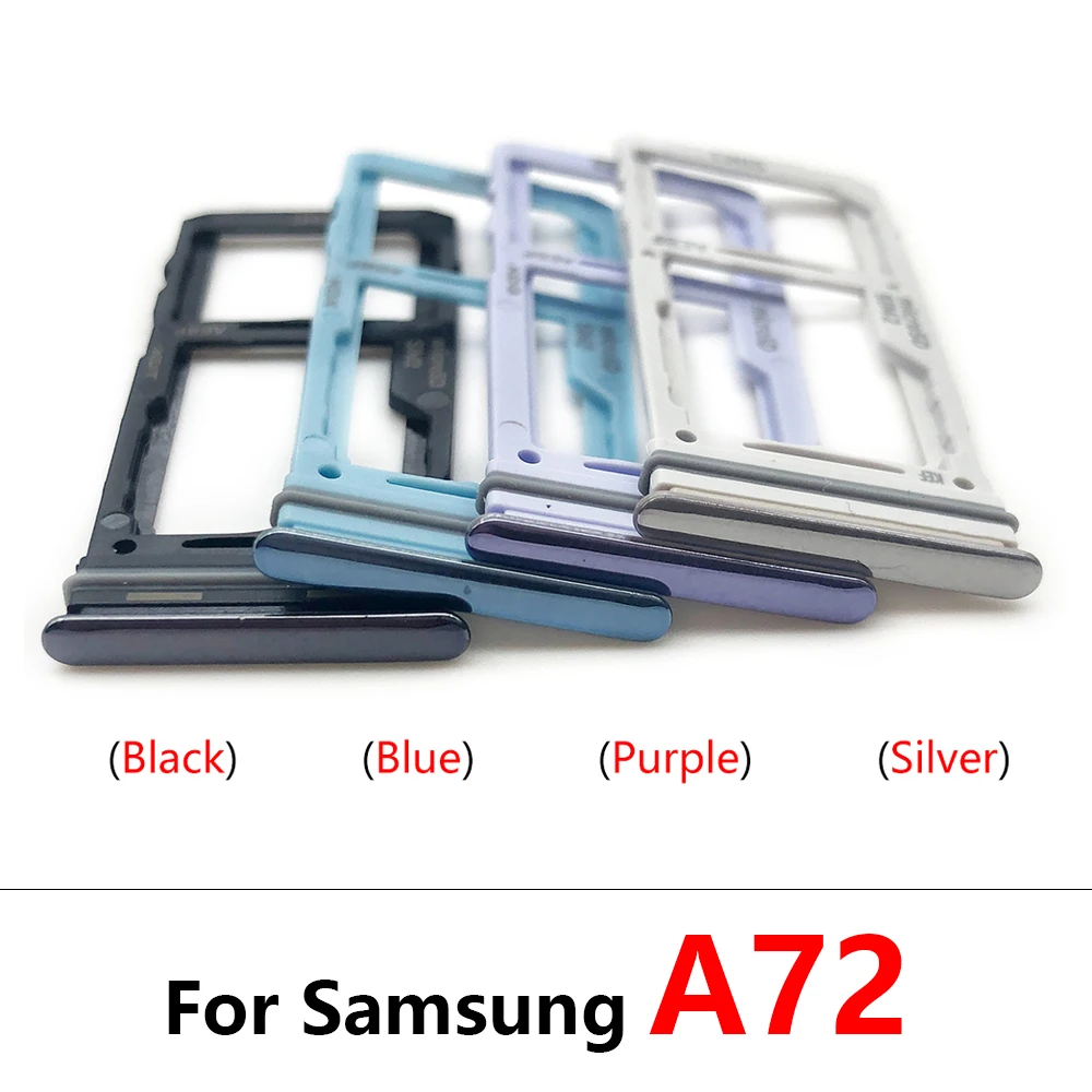 50Pcs, Dual SIM Card Tray Slot Holder For Samsung A13 A23 A33 A53 A73 A22 A32 A52 A72 4G 5G Replacement Parts Mix Color