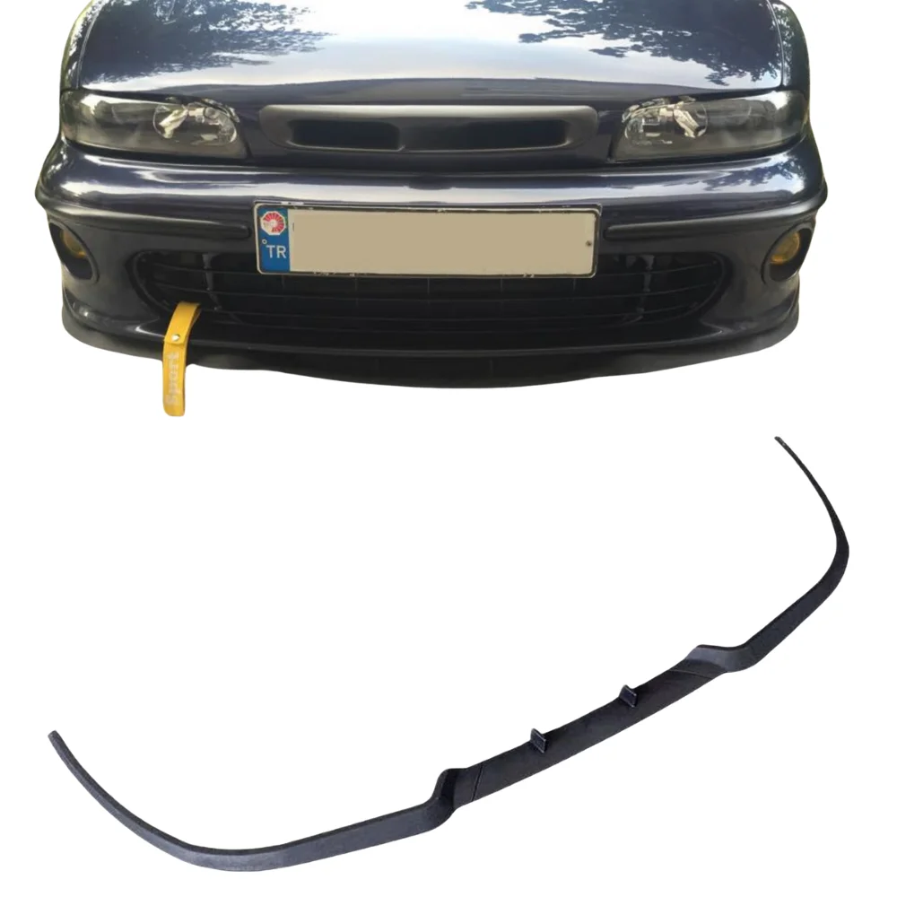 Front Bumper Lip For Fiat Marea CUPRA R Car Accessories Spoiler Flap Universal 3 Pcs Body Kit Exterior Parts Tuning