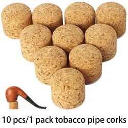 10PCS/1Bag Tobacco Pipe Clean Tool Cork，Pipe Knocker with Adhesive Bottom，for Outdoor and Indoor Ash Tray，smoking pipe Accessory