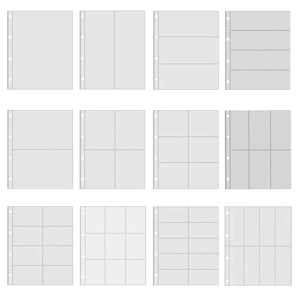 PLRBOK A4 Clear 10 Pcs Photo Album Refill Pages File Protector 4 Hole 6×4 10×15 4 Ring Binder Photocards Postcard Card Notebook — zdjęcie produktu 7