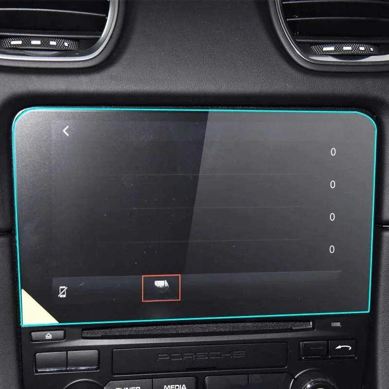 Protecteur d'écran en verre trempé, pour Porsche 718 GTS GT4 2016 – 2020 Cayman Boxstercar radio navigation gps