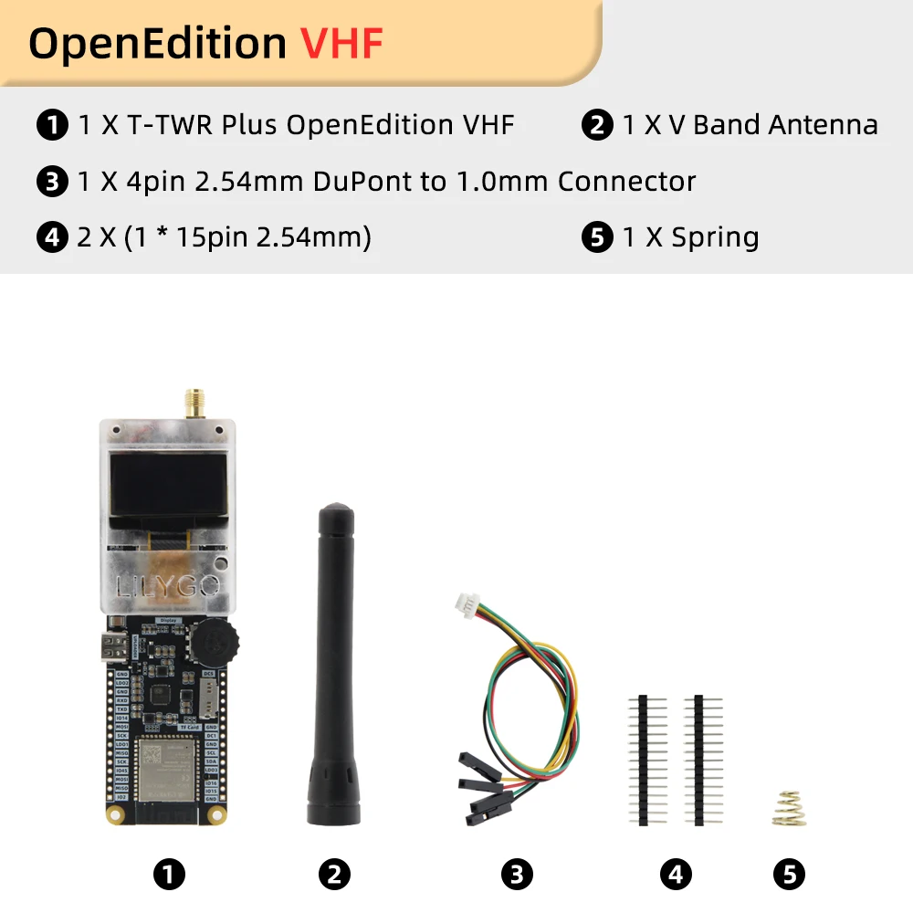 LILYGO® T-TWR Plus OpenEdition ESP32-S3 walkie-talkie entwicklung board integrierte wifi bluetooth gps oled sa868 tf karte batterie