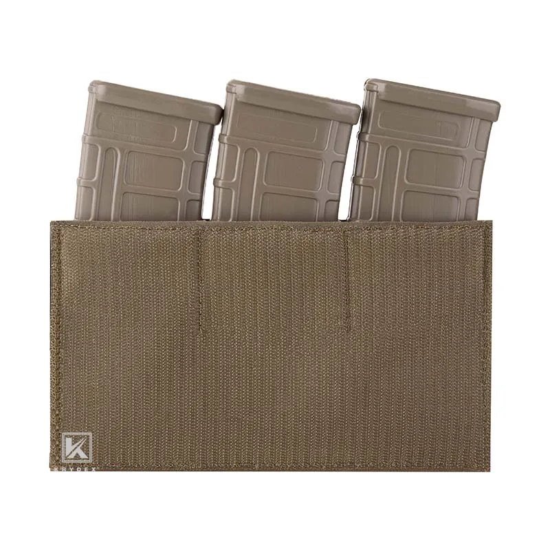 KRYDEX KTS Triple 5.56 Magazine Pouch M4 AR15 Mag Front Flap Hook and Loop Insert MP2 For FCPC FCSK JPC Hunting Vest Gear