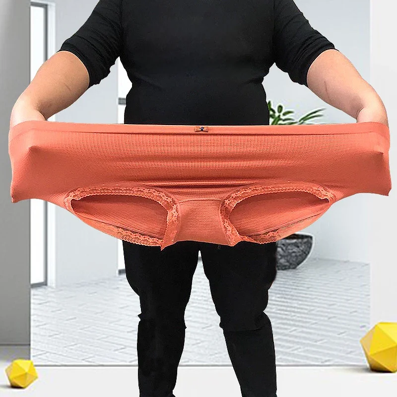 Sous-vêtements pour femmes grande taille XXXXL haute élasticité antibactérien l'obésité est slip spécial lingerie respirant dames caleçons