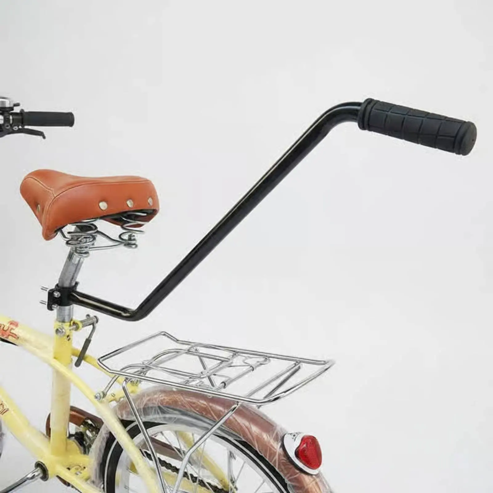 Bicycle Handlebar Push Rod Training Push Grab Balance Handlebar Bicycle Trainer Handle For Kids Children Learning To Ride