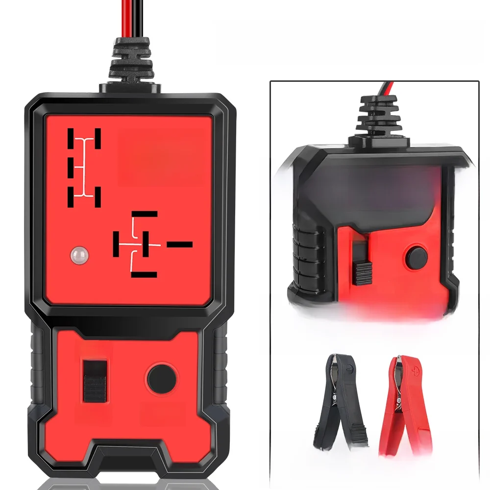 Testador de relé de carro testador de tensão universal 12v verificador de bateria de carro testador