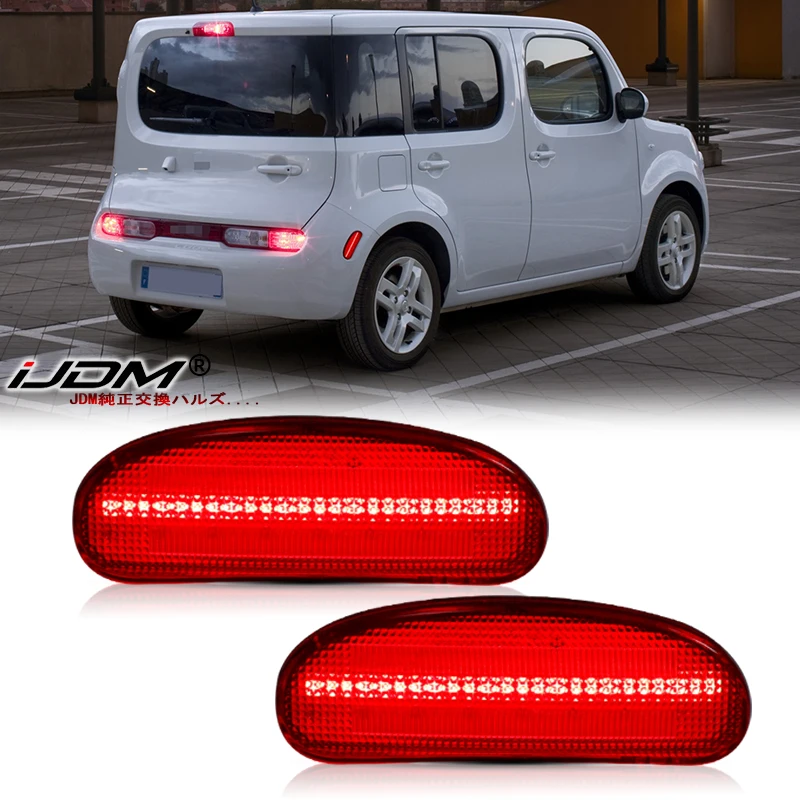 

Автомобильные светодиодные лампы накаливания OE-Spec, задние боковые маркеры для NISSAN CUBE, замена OEM красных ламп накаливания 2009-2014