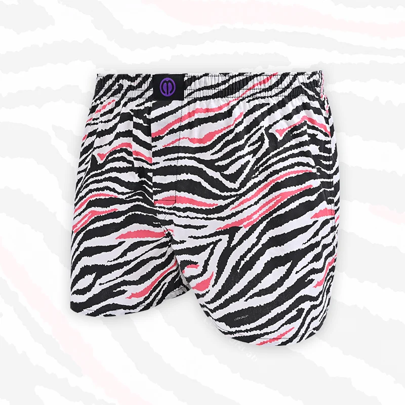 Colorful Zebra Print Underwear Women Pattern Cotton Comfortable Breathable Shorts For Home Leisure Korean Style Pajama Shorts