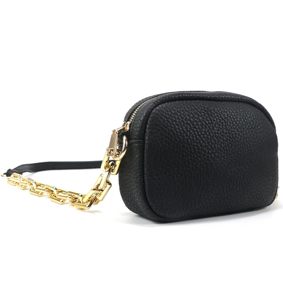 

Gorfia женская мини-сумка через плечо черная искусственная кожа золотая цепочка на плечо модная сумка повседневная сумка для покупок свидание школа