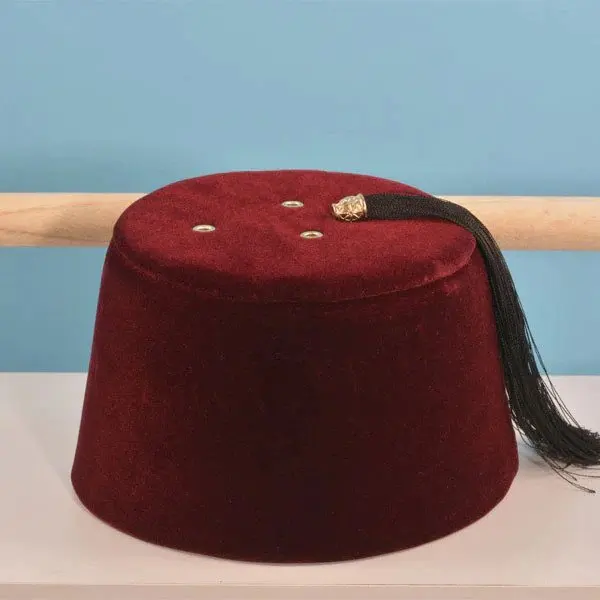 WONDERFUL KORGINAL Ottoman Fez Claret Red , Exotic Ottoman Hat.