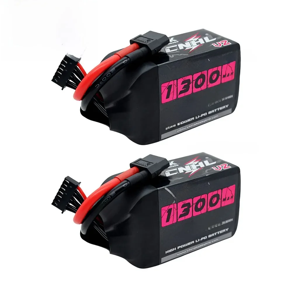 2 SZT. CNHL 6S 22.2V Bateria Lipo 1300mAh 1500mAh 130C z wtyczką XT60 do Quadcoptera Drona Samolotu RC FPV Helikoptera Hobby — 2