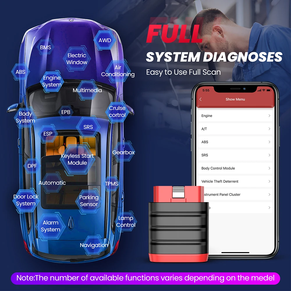 THINKCAR ThinkDiag Mini Automotive OBD2 Scanner Strumenti diagnostici per auto Lettore di codici OBD Diagnosi di tutti i sistemi Aggiornamento