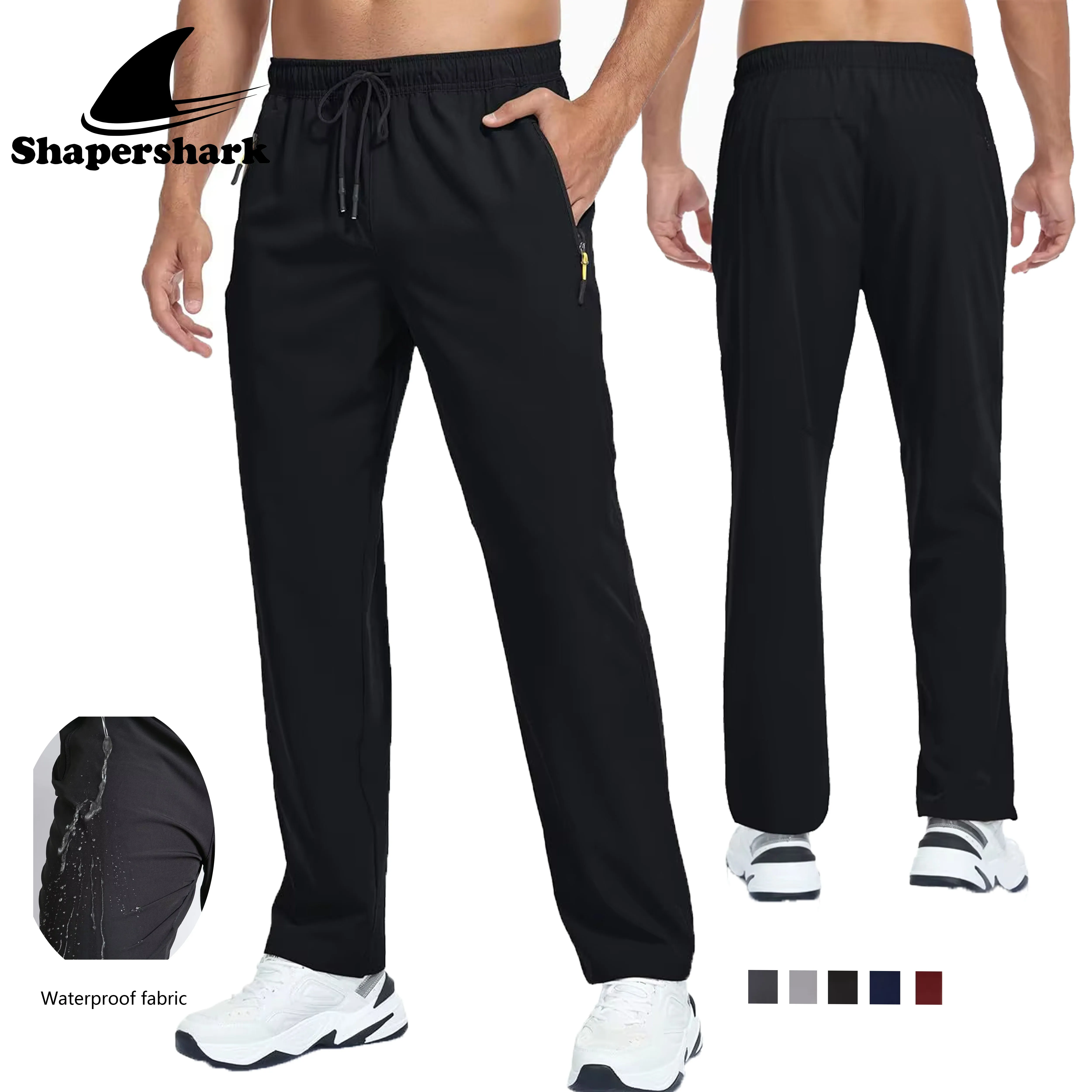 

Shapershark Outdoor Waterproof Casual Pants Quick-Dry Breathable Bermuda Shorts Straight-Leg Commuter Style with Zippered Pocket