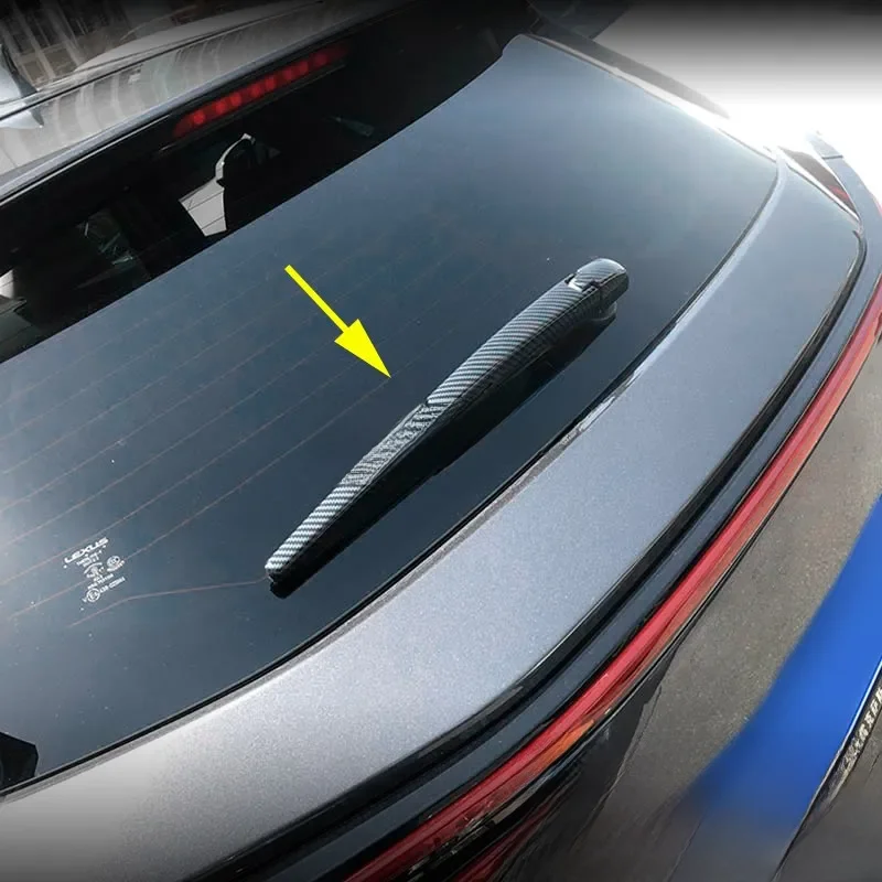 For 2022-2024 Lexus NX 250 350 350h 450h+ Carbon Fibe Car Rear Tailgate Windscreen Wiper Cover Trimsr