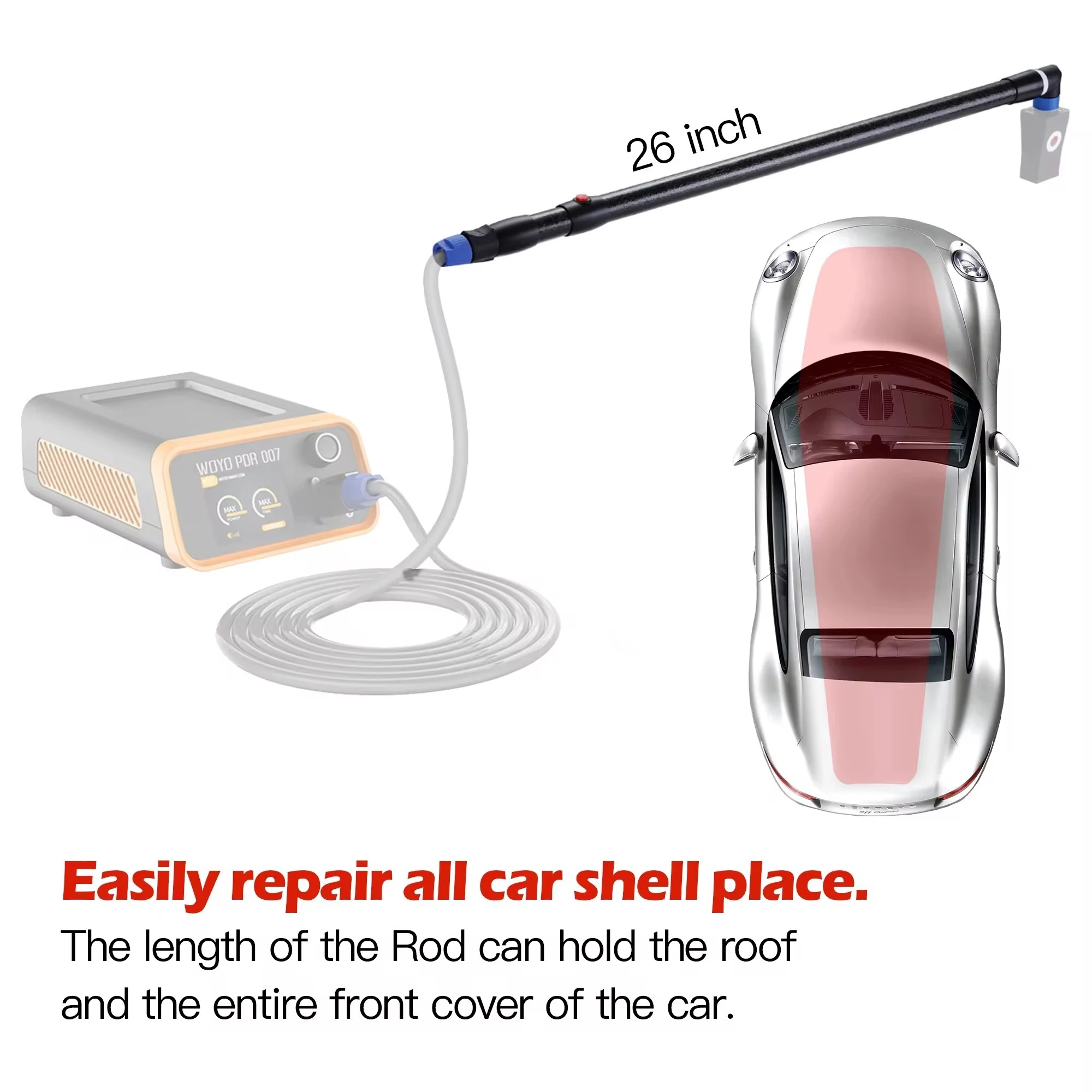 WOYO Extension Rop 28 inch Car Dent Repair Tool for WOYO PDR007 HOTBOX Induction Heater PDR 007