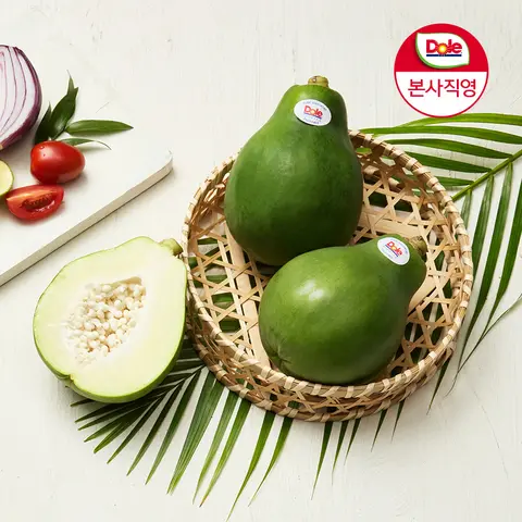 [Dole본사직영] 그린파파야 개당 500g 5개/10개