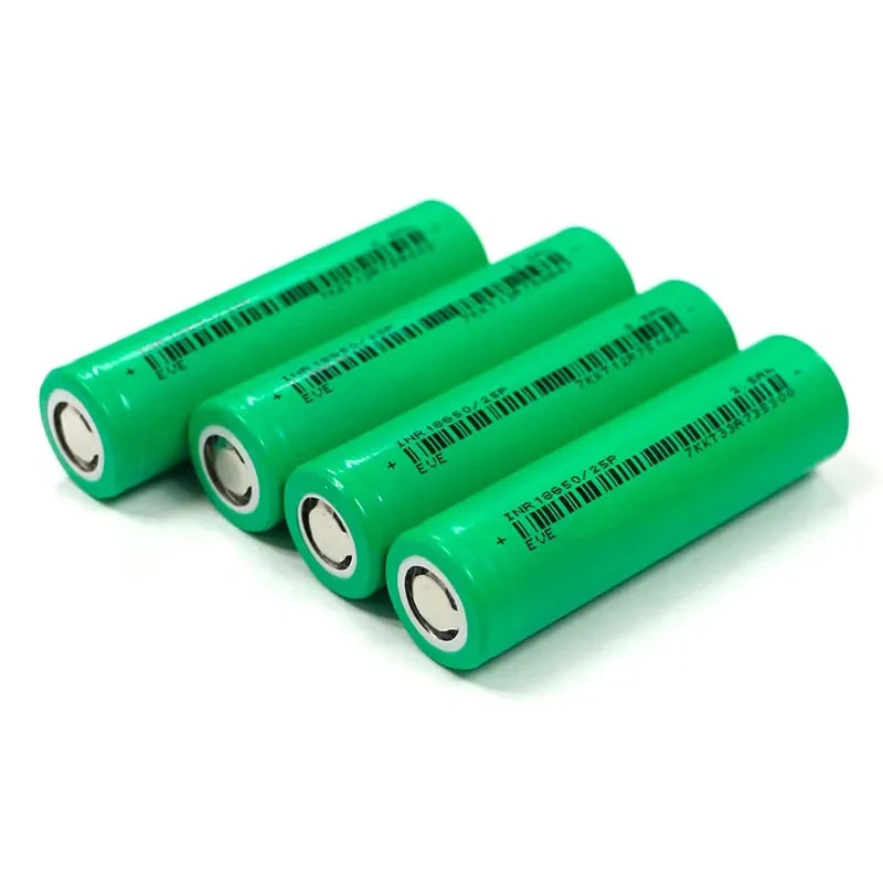 EVE 100pcs 18650 3.7v 2500mah Rechargeable Lithium-iron Cylindrical Battery for Solar Street Light