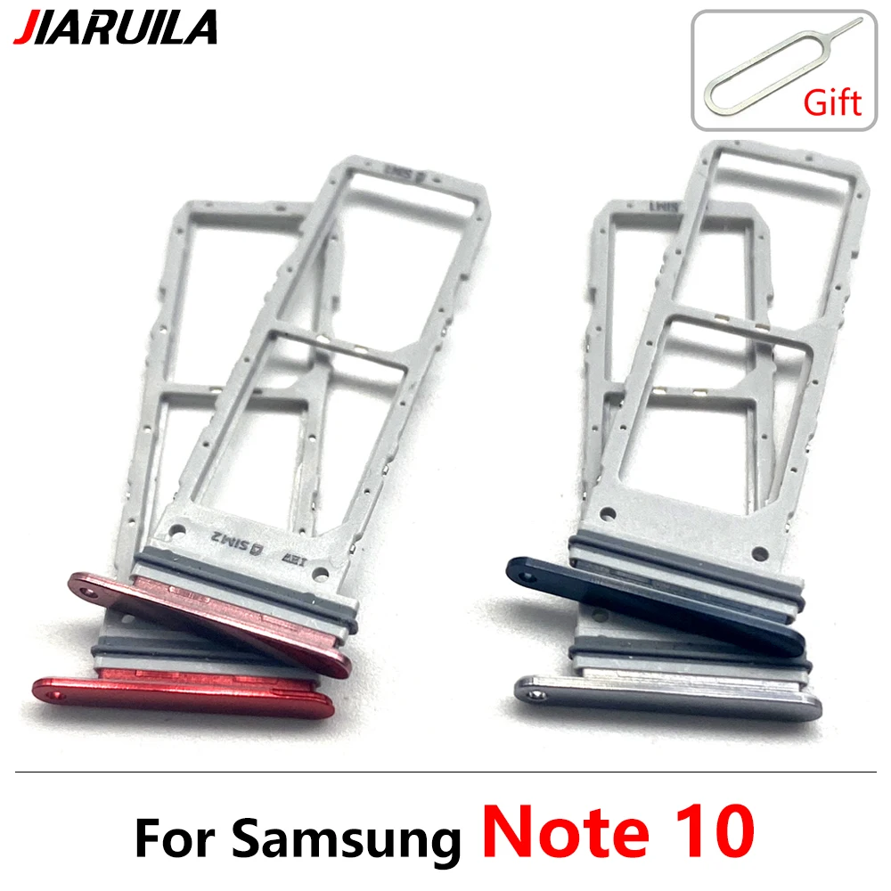 Bandeja de ranura para tarjeta SIM para Samsung Note 10 Plus Lite, soporte para lector Micro SD, adaptador de enchufe de tarjeta Sim, piezas de