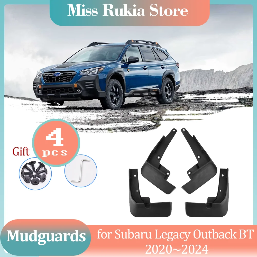 Car Mud Flaps for Subaru Legacy Outback BT 2020~2024 Mudguards Splash Part Front Rear Wheel Guard Fender Flare Cover Accessories