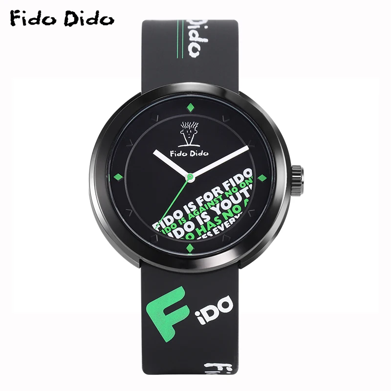 FIDO DIDO Atmospheric Simple Casual Quartz Watch, Couple Watches, Student College Style Creative Dial Design Watch FD2307-947