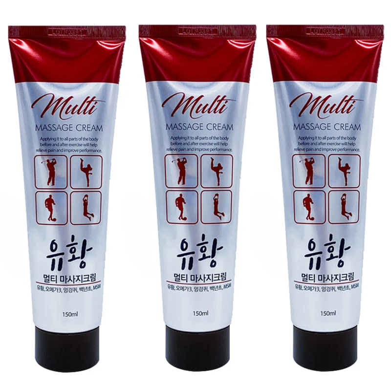 150ml x 3 sulfur multi-sport massage cream