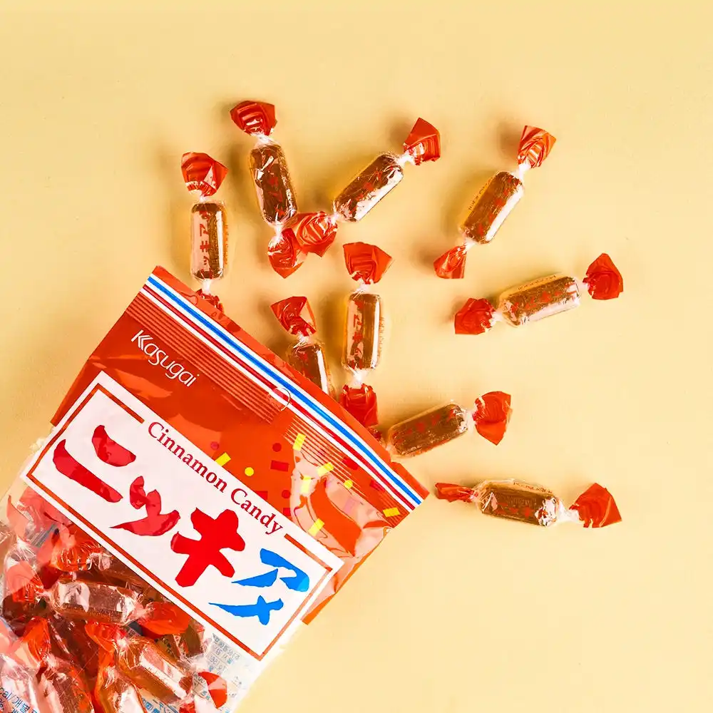 161g * 4 kassugAme cinnamon flavored candy candy snacks